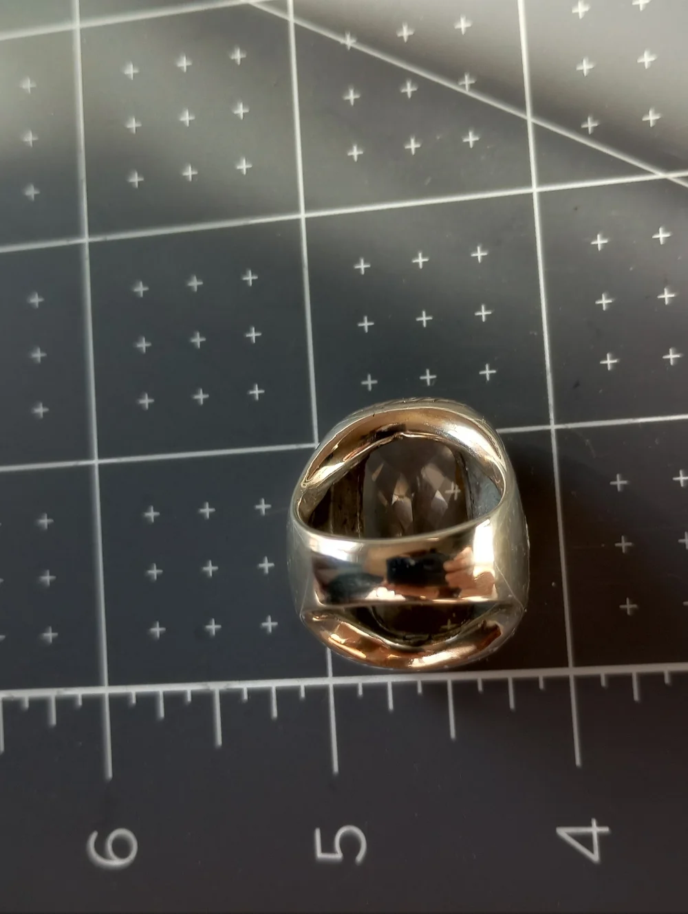 David Yurman Champagne & Diamond Albion Ring Size 7 - Picture 12 of 15
